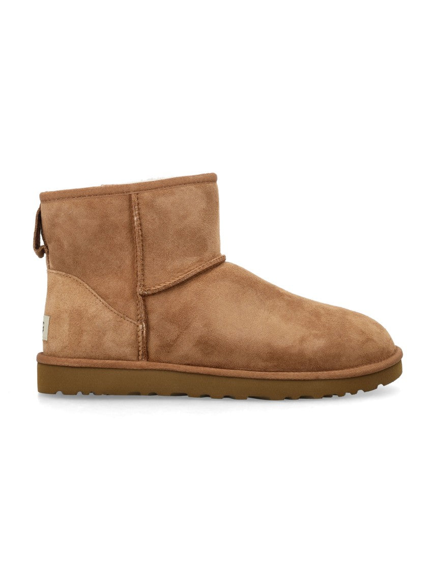 Ugg Mini Suede Lambswool Ankle Boots