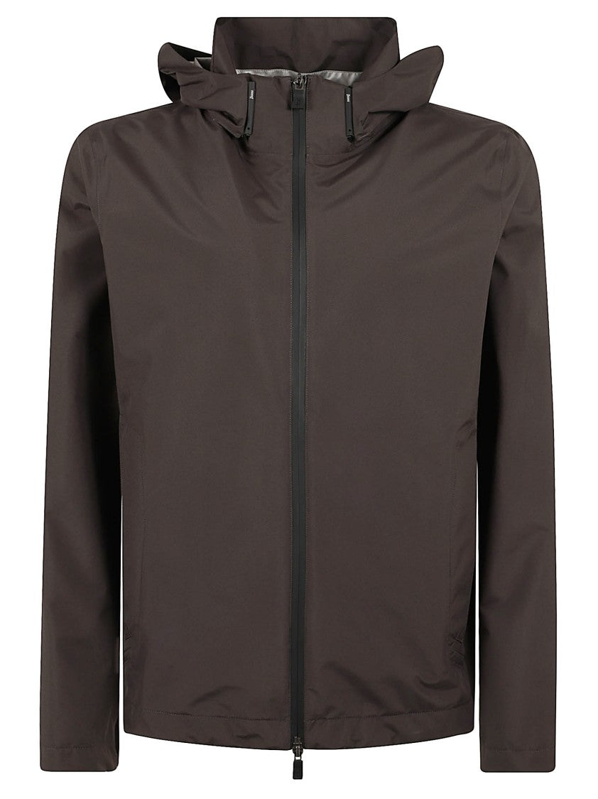 Herno Modern Lightweight Coat With Zip-Up Front