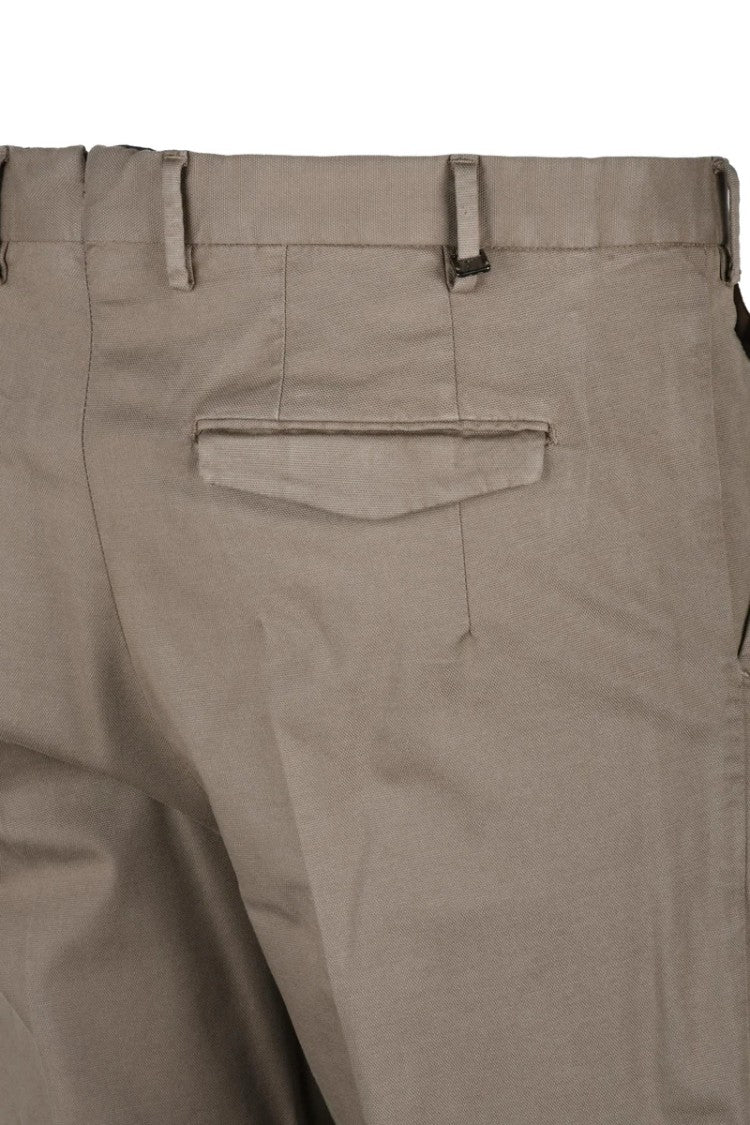 Pt Torino Men's Lyocell/Cotton Stretch Trousers - Turquoise