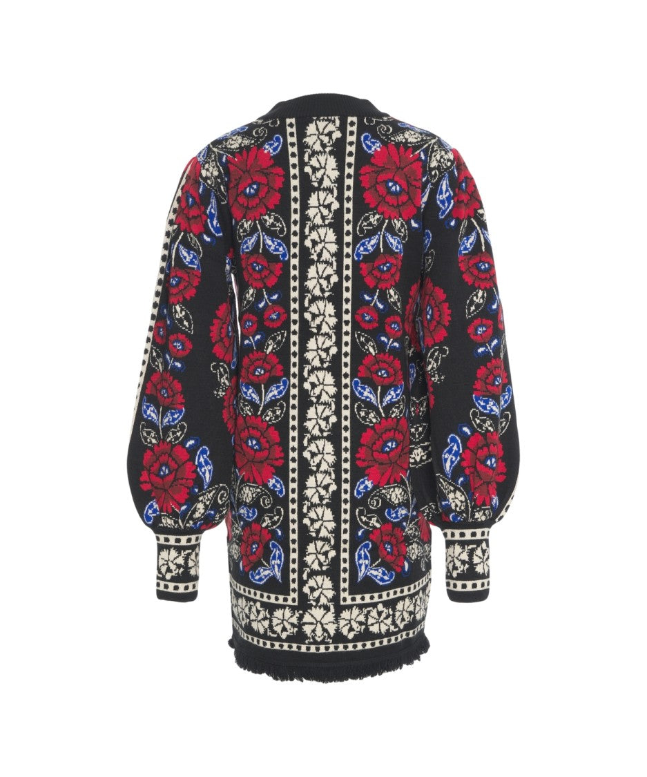 Farm Rio Floral Knit Dress