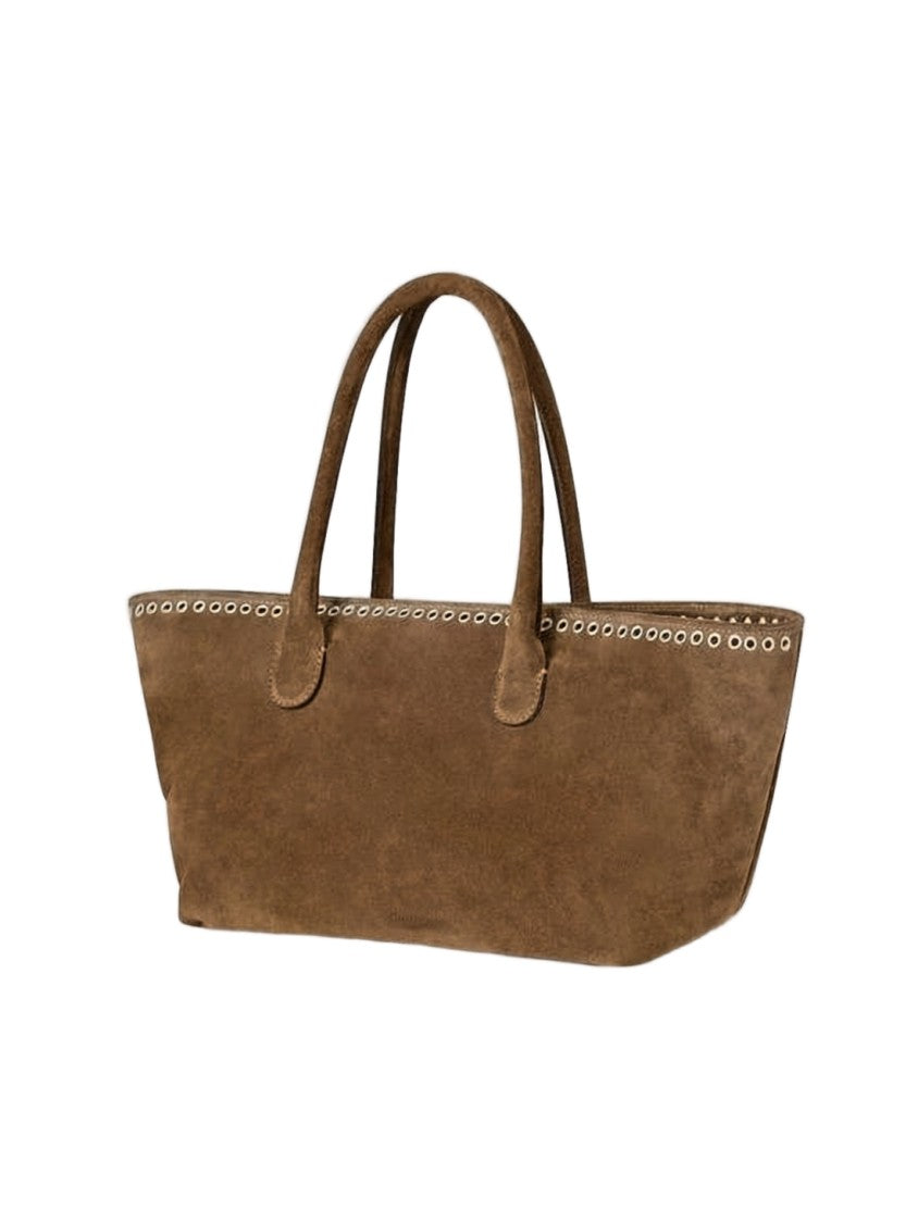 Gimaguas Trapezoidal Suede Leather Shoulder Bag