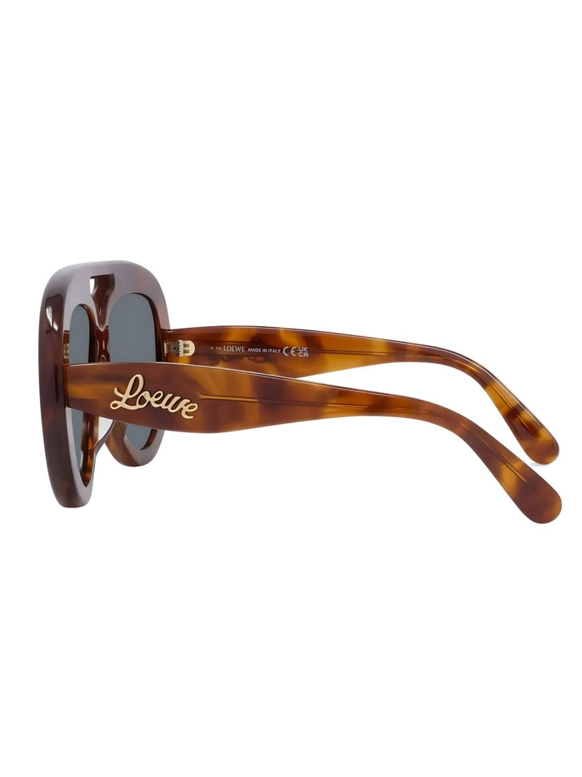 Loewe Red Lw40144u Oversized Tortoiseshell Sunglasses