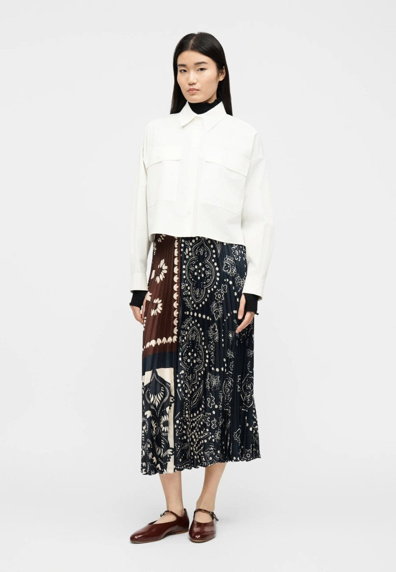 Max Mara Cuoio Brown Viscose Blend Skirt