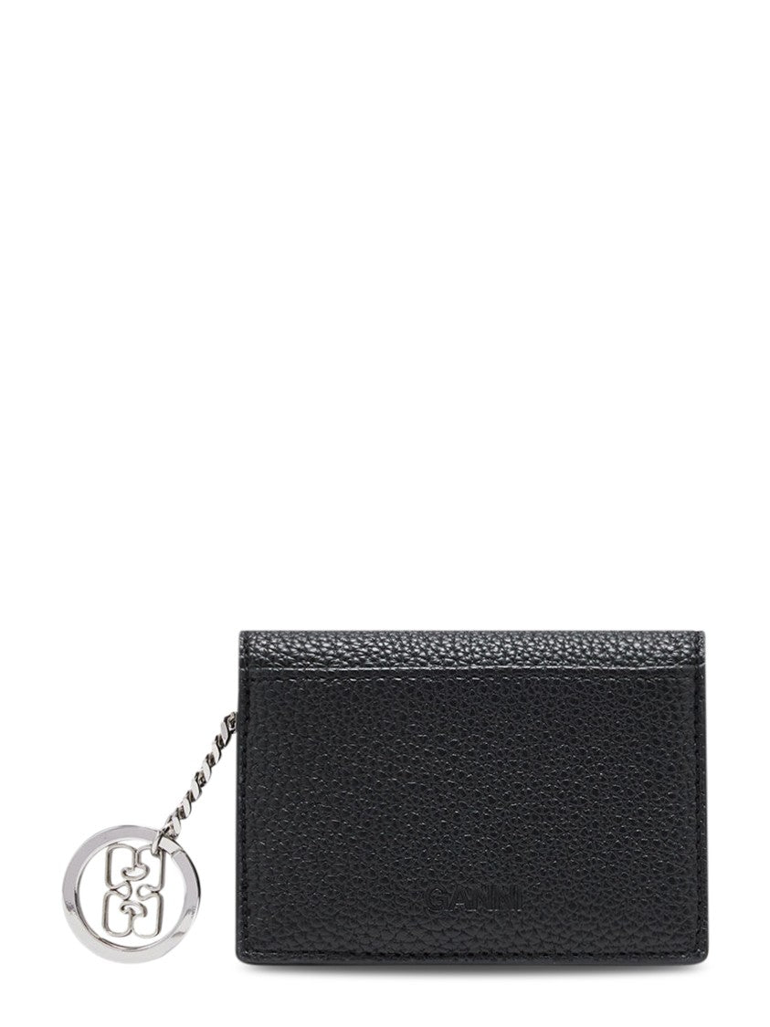 Ganni Textured Pebbled Finish Wallet