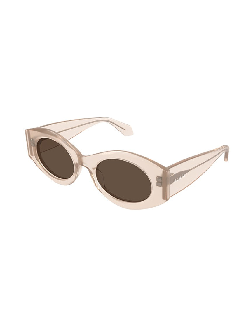Alaïa Pink/Purple Aa0080s Narrow Oval Sunglasses