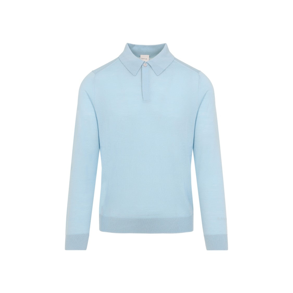Paul Smith Concealed Button Merino Wool Polo Sweater