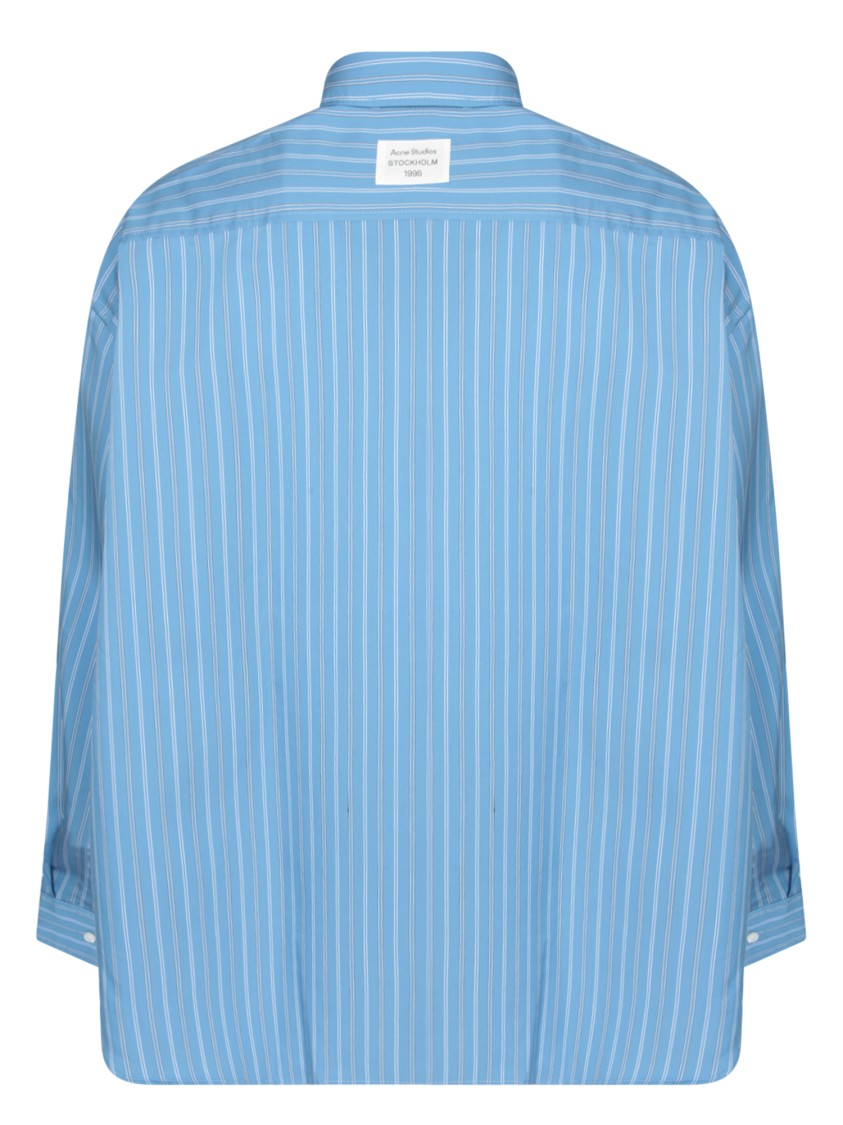 Acne Studios Light Blue Striped Casual Shirt