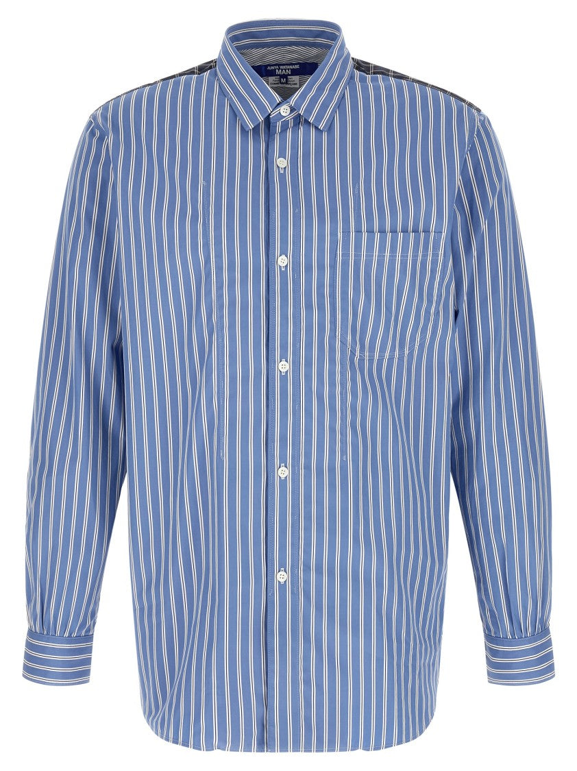 Junya Watanabe Patchwork Cotton Poplin Shirt With Contrasting Patterns