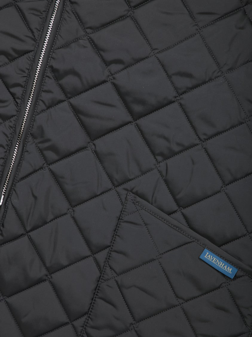 Comme Des Garçons Asymmetrical Zip Black Jacket With Quilted Padding