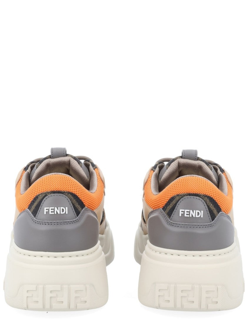 Fendi Fendi Force Chunky Leather Sneakers