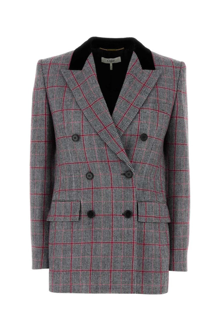 Chloé Embroidered Wool Blazer