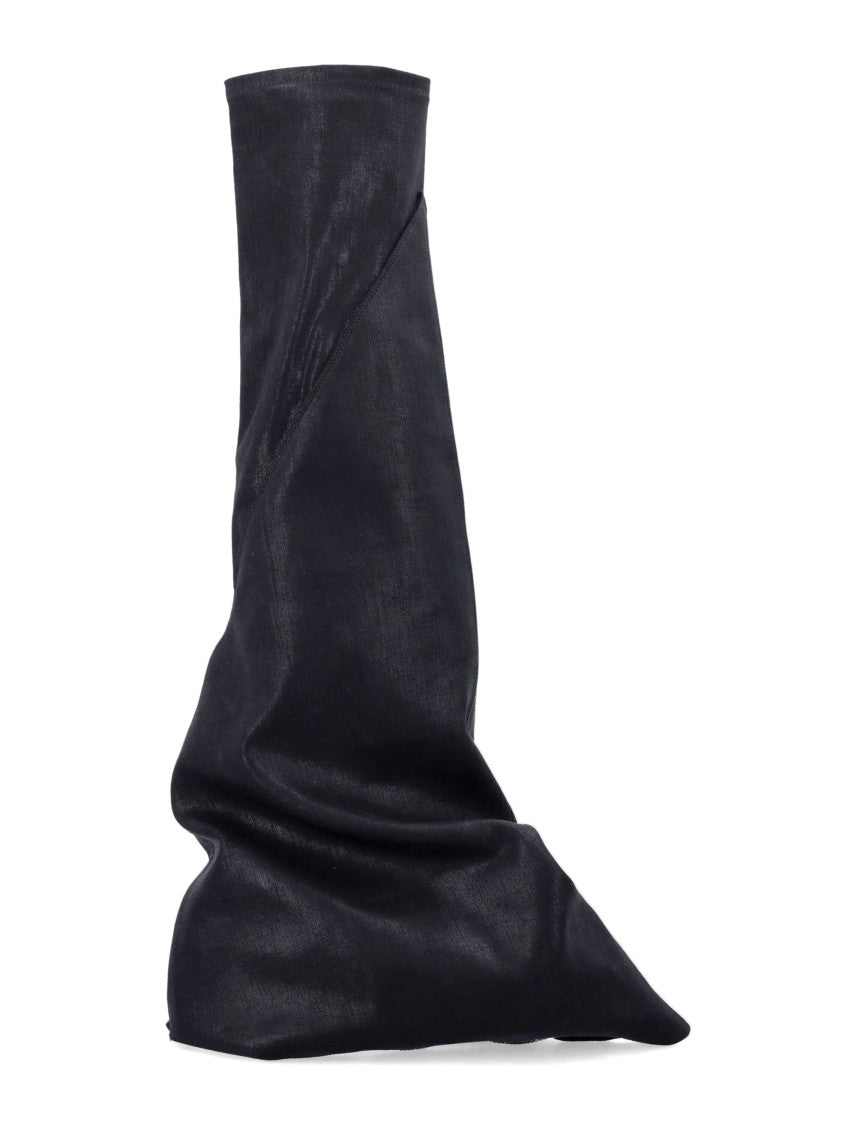 Drkshdw By Rick Owens Boot-Shaped Sneakers With Shark-Tooth Rubber Sole