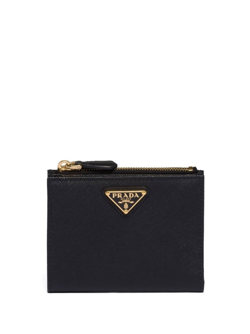 Prada Black Saffiano Leather Small Wallet