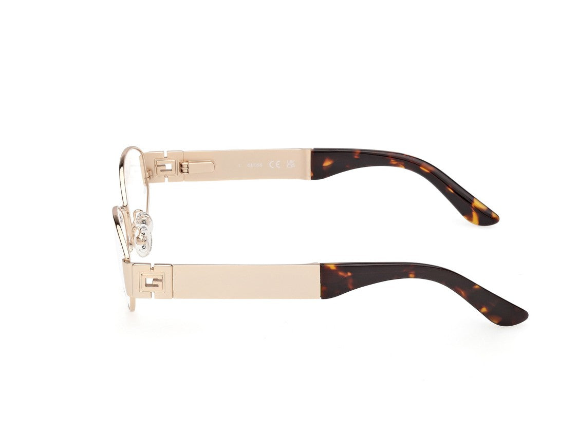 Guess Gold Gu50314 Round Metal Sunglasses