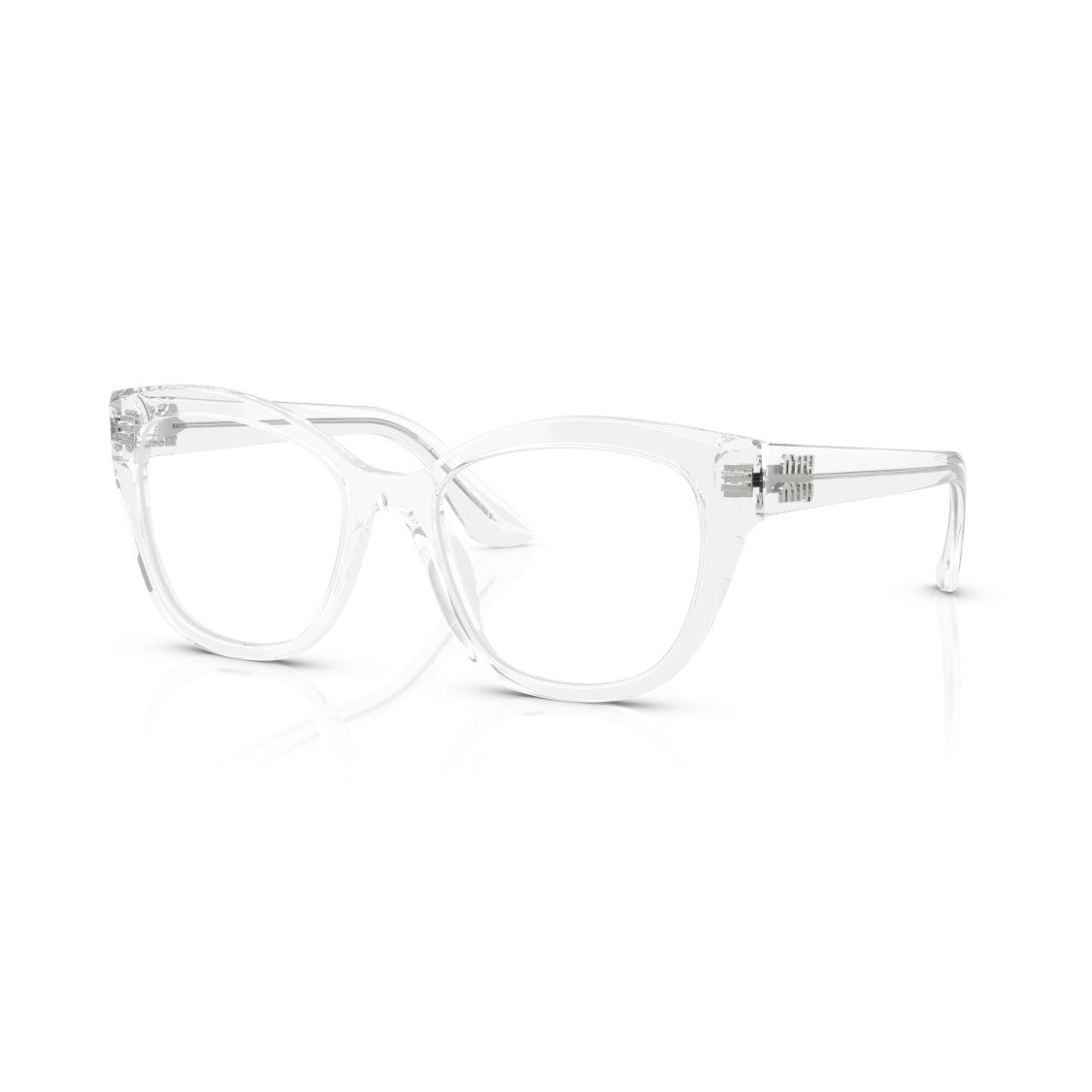 Miu Miu 0Mu 05Xv Transparent Acetate Cat-Eye Eyeglasses