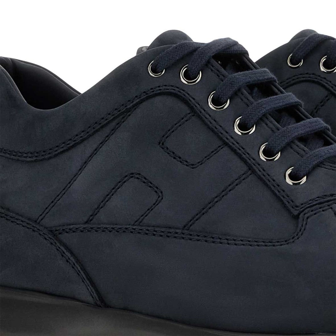 Hogan Contemporary Blue Calfskin Hogan Interactive Shoes