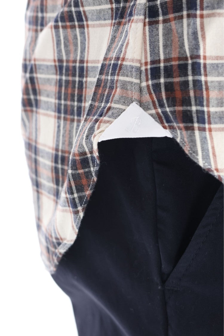 Borriello Flannel Check Tailored Shirt