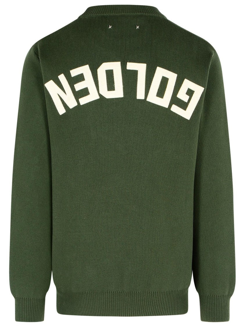 Golden Goose Green Cotton Sweater