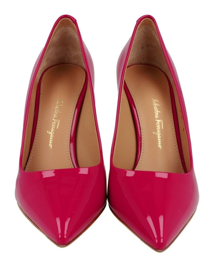 Ferragamo Ilary X5 Patent Leather Pumps - Narrow Width