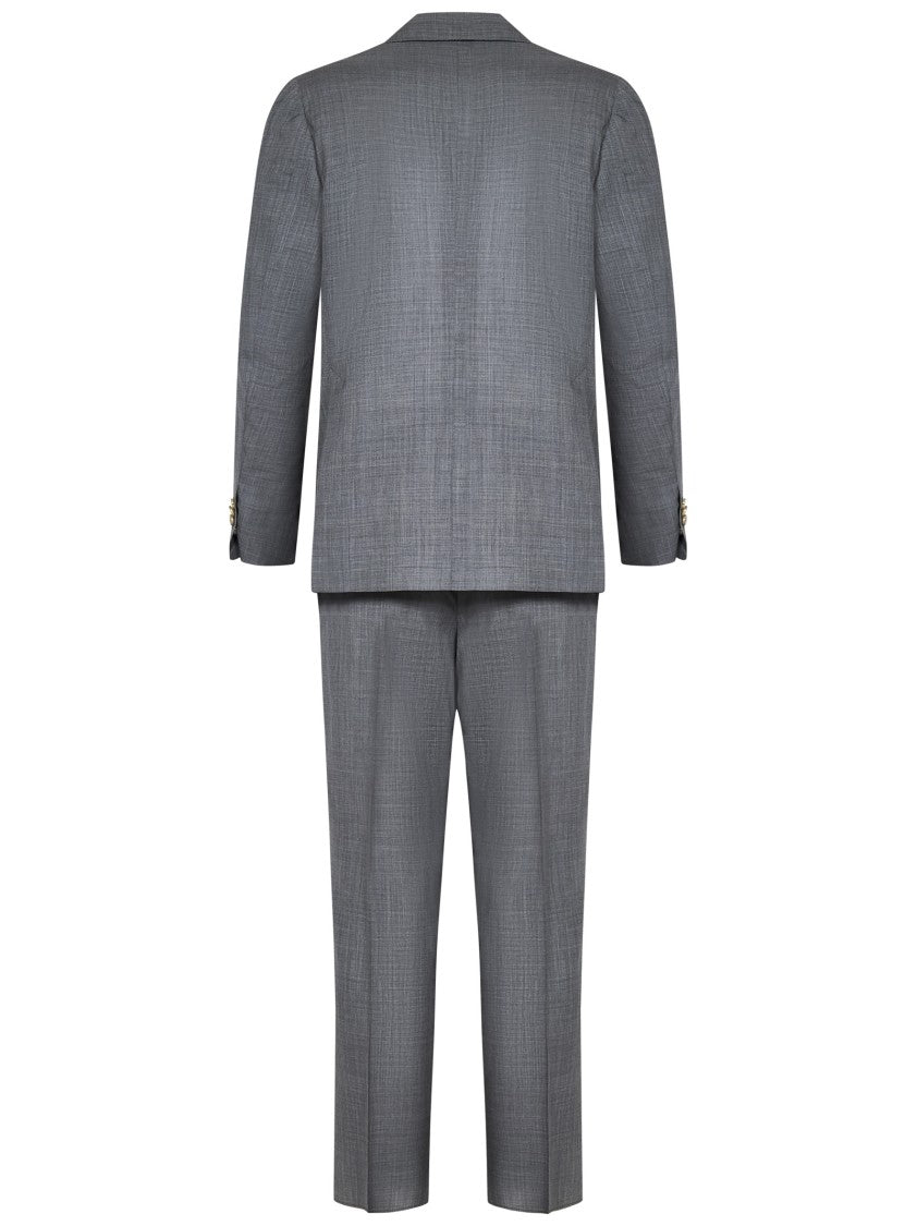 Franzese Collection Double-Breasted Grey Suit