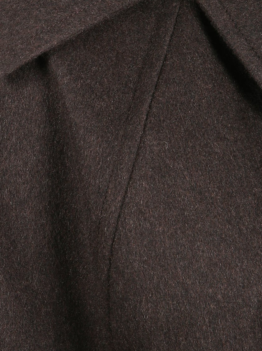Burberry Bellemont Cashmere Coat With Cape-Style Back Design