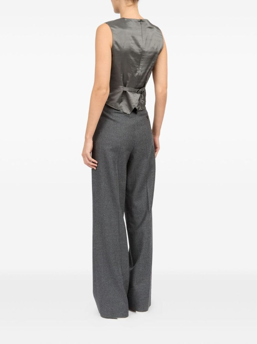 Mm6 By Maison Margiela Medium Grey Tailored Trousers