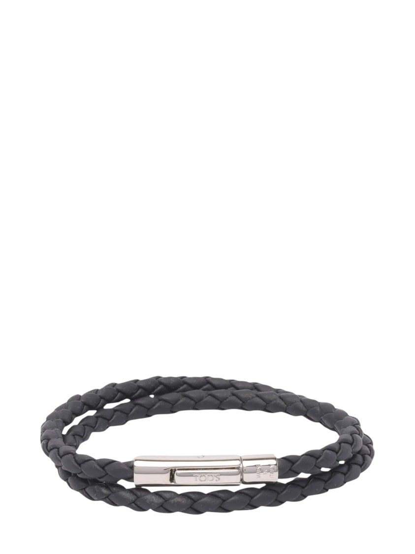 Tod's Double-Wrap Braided Bracelet