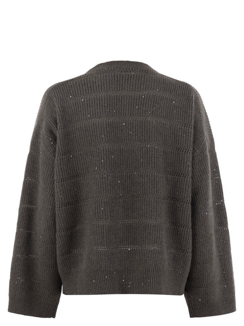 Brunello Cucinelli Cashmere And Wool Crew-Neck Sweater