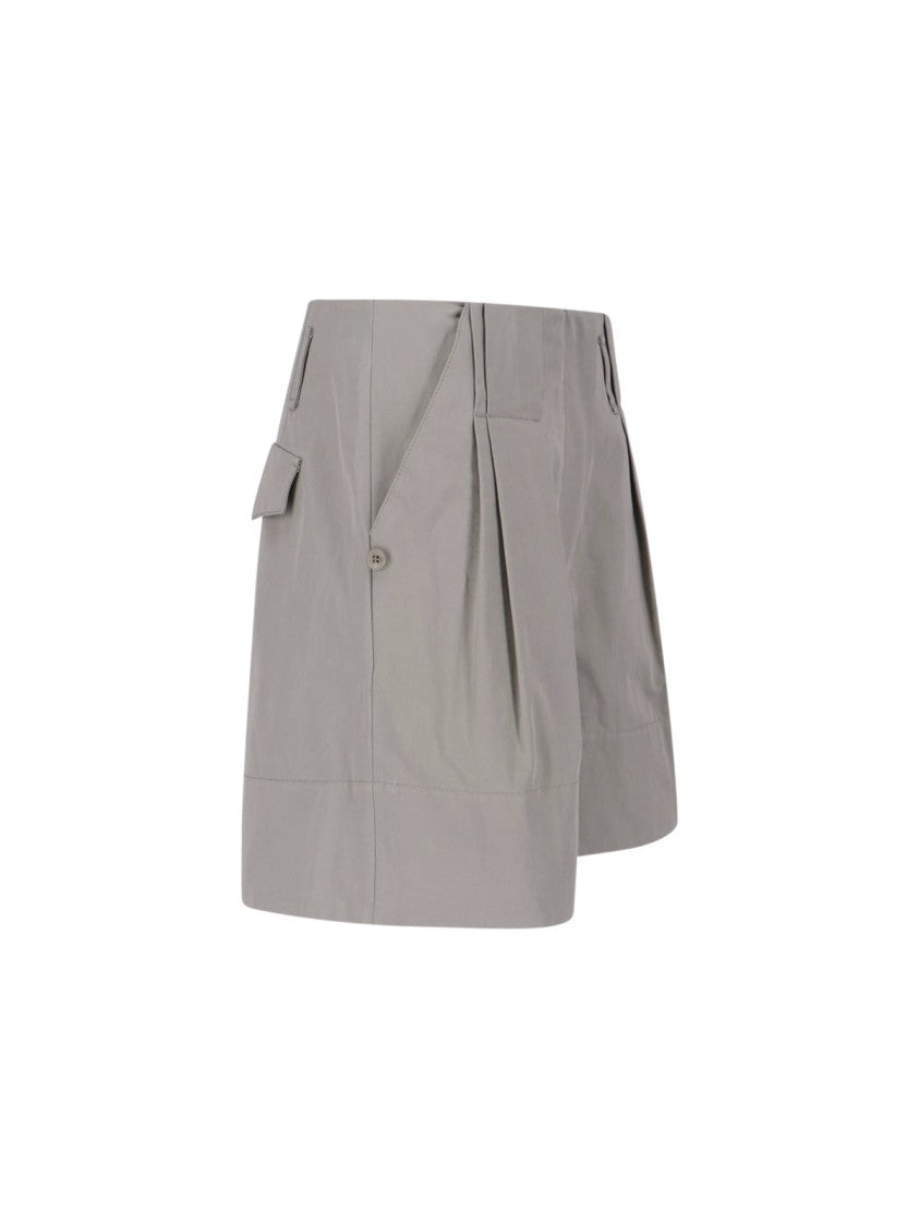 Low Classic Dark Grey Mid-Rise Tailored Shorts