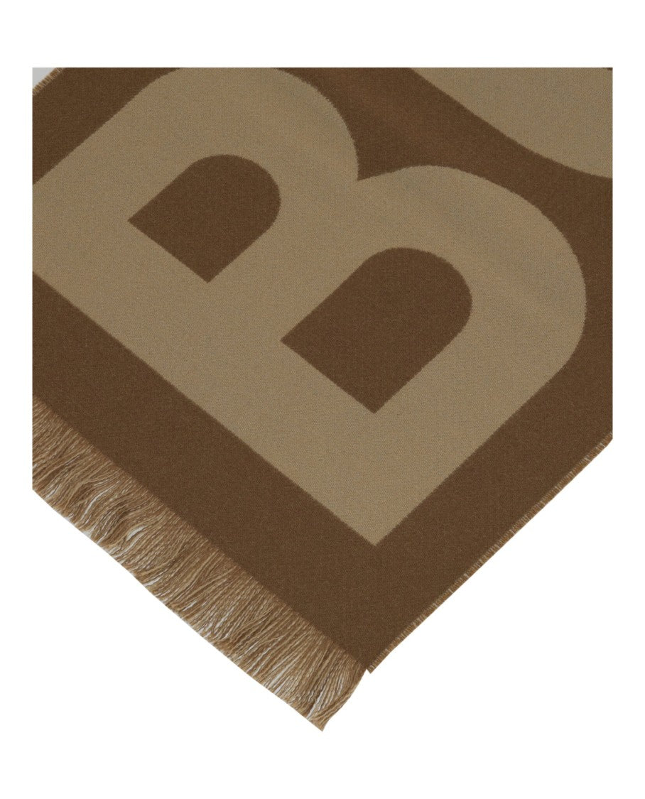 Burberry Logo Wool Scarf