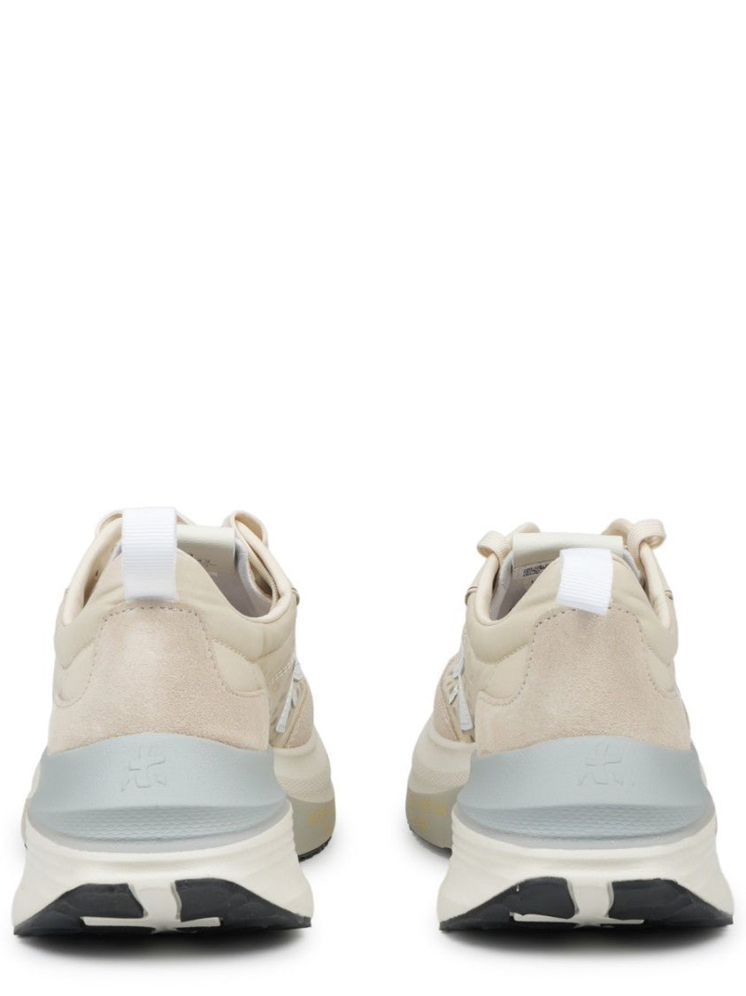 Premiata Perforated Upper Sneakers With Cushioned Sole And Logo Detail