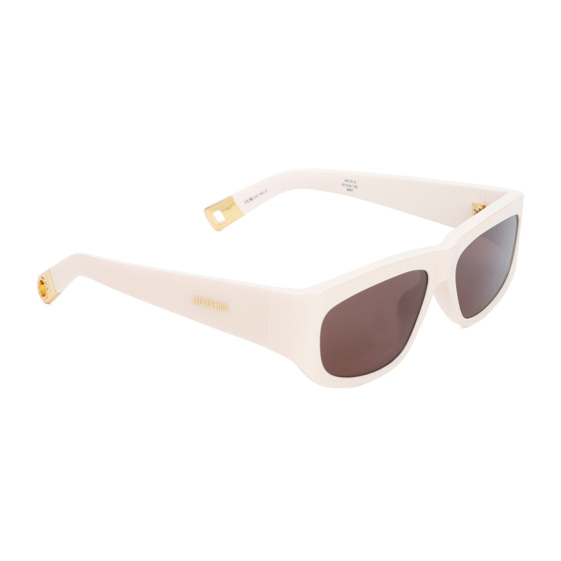 Jacquemus Cream Pilota Sunglasses