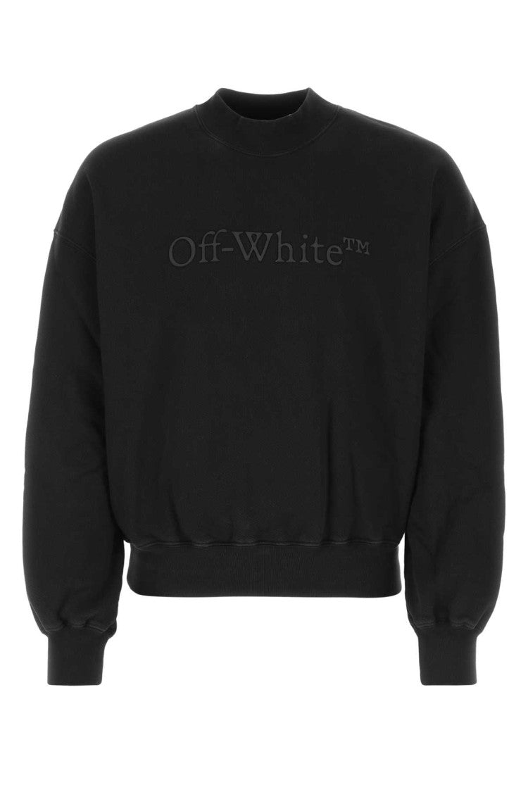 Off-White Black Cotton Sweatshirt