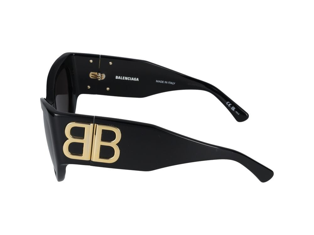 Balenciaga Black Bb0322s Acetate Cat-Eye Sunglasses