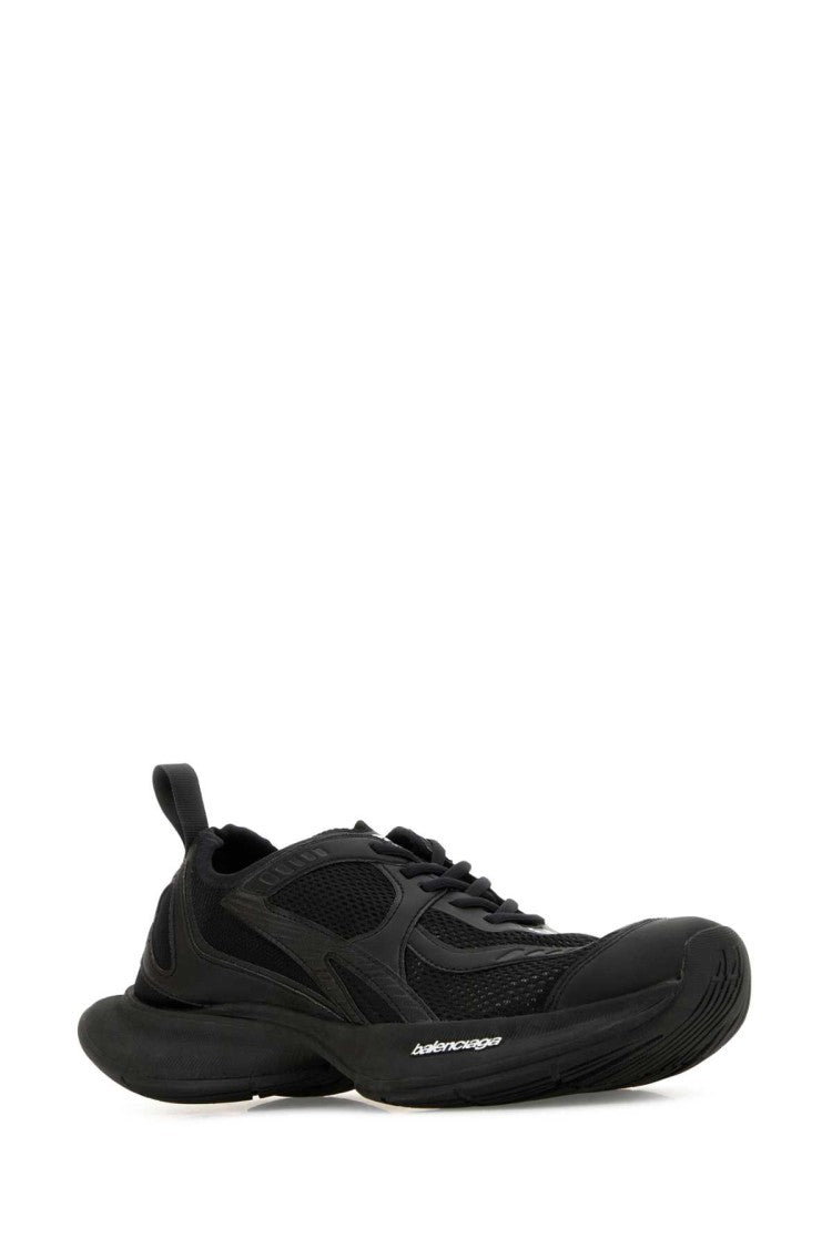Balenciaga Black Mesh And Rubber Circuit Sneakers