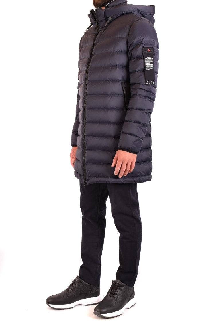 Peuterey Dark Blue Nylon Quilted Down Jacket