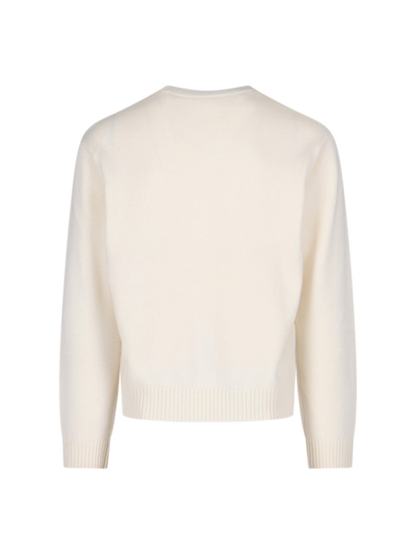 Casablanca “Emblem” Sweater Cream