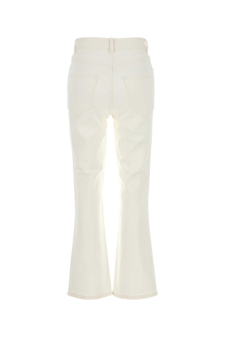 Tory Burch White Stretch Denim Jeans