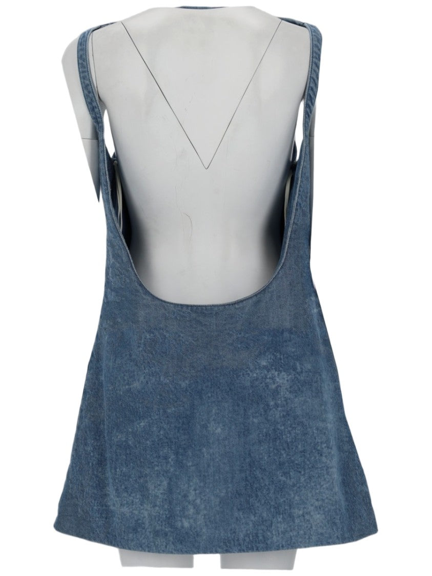 Diesel Sleeveless Scoop Neck Denim Dress