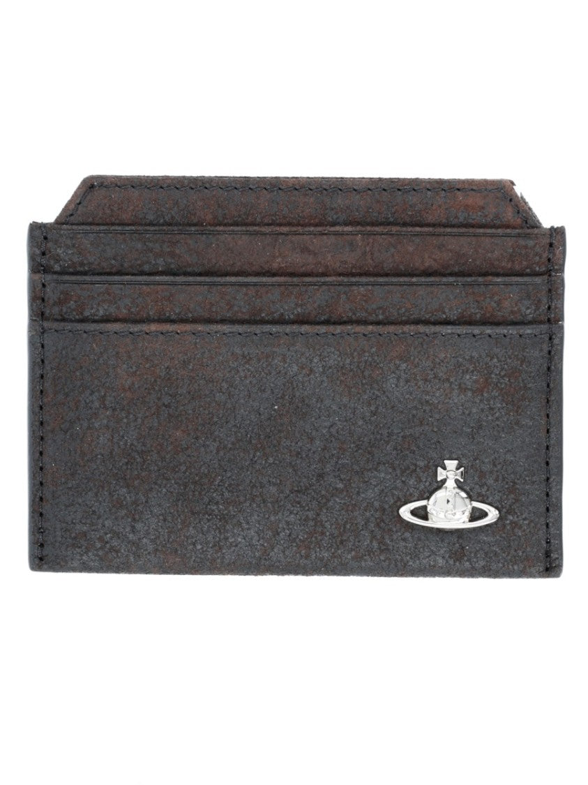 Vivienne Westwood Card Holder Orb Leather Wallet