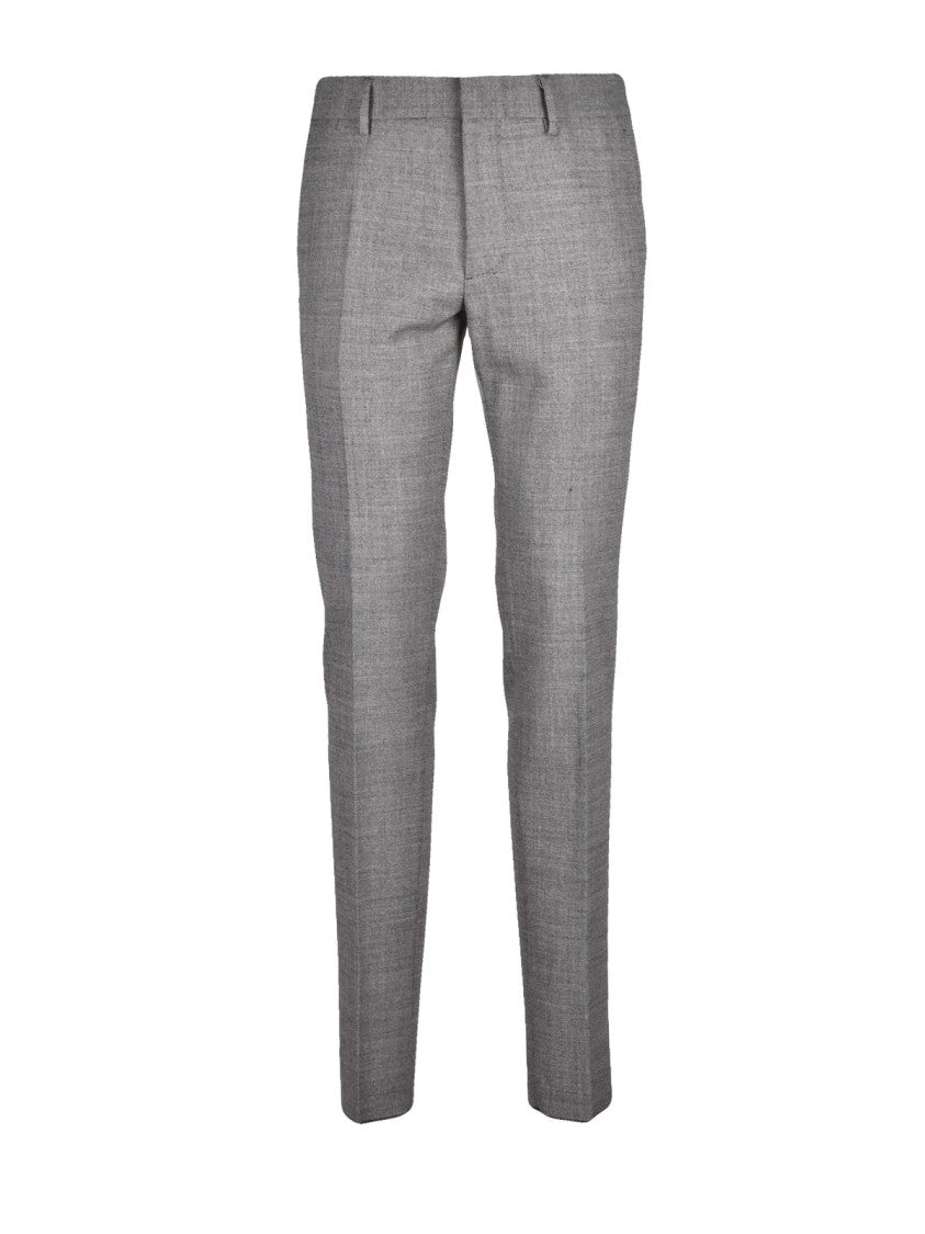 Dsquared2 Grey Virgin Wool-Blend Rounded Formal Suit