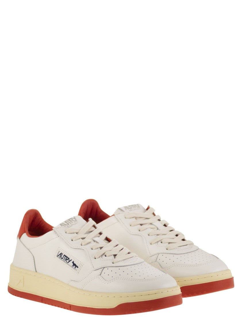 Autry X Maison Kitsuné Medalist Low-Top Sneakers