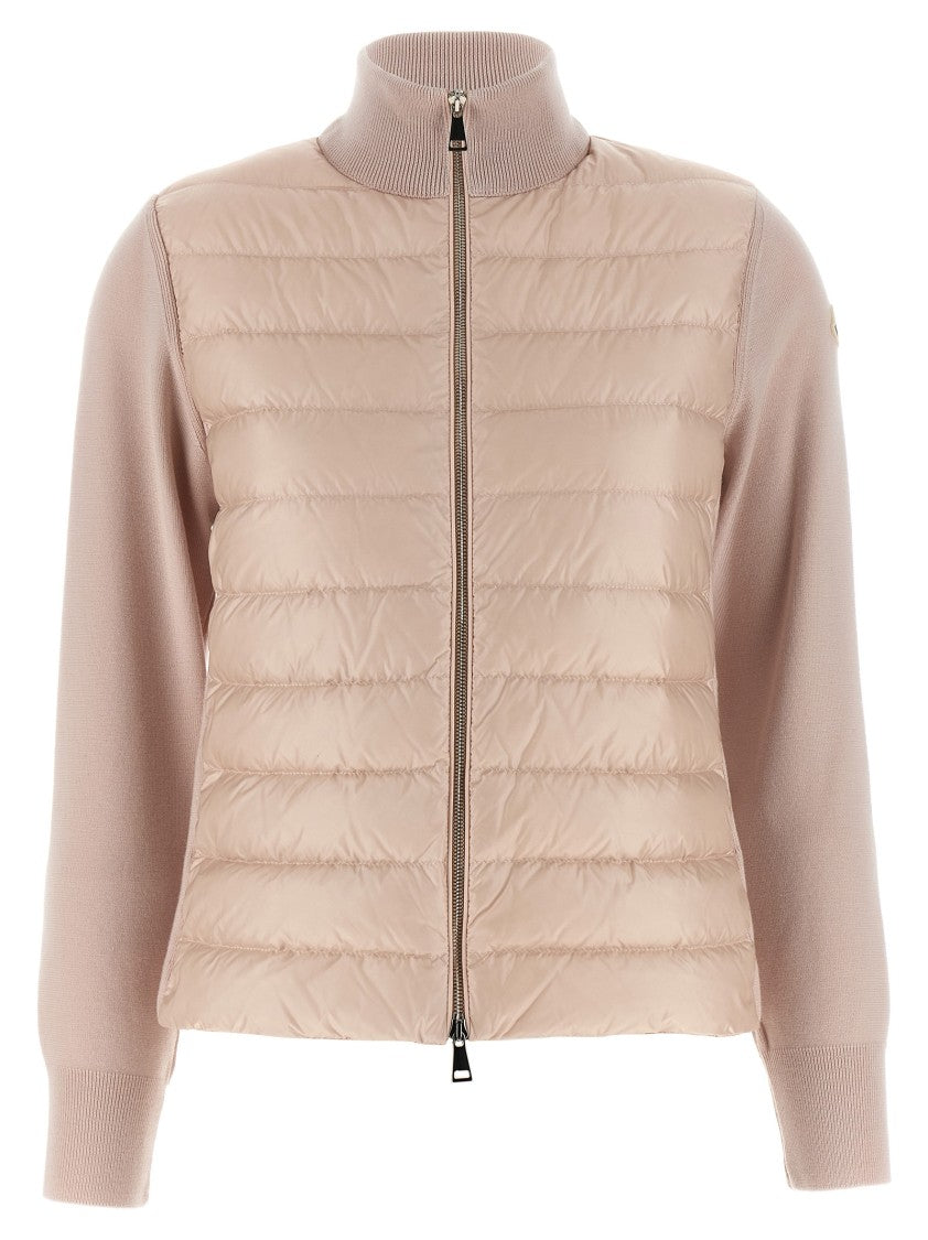 Moncler Two-Material Cardigan