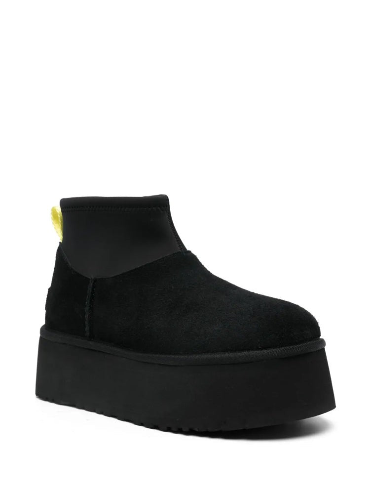 Ugg Black Classic Mini Dipper Suede Ankle Boots
