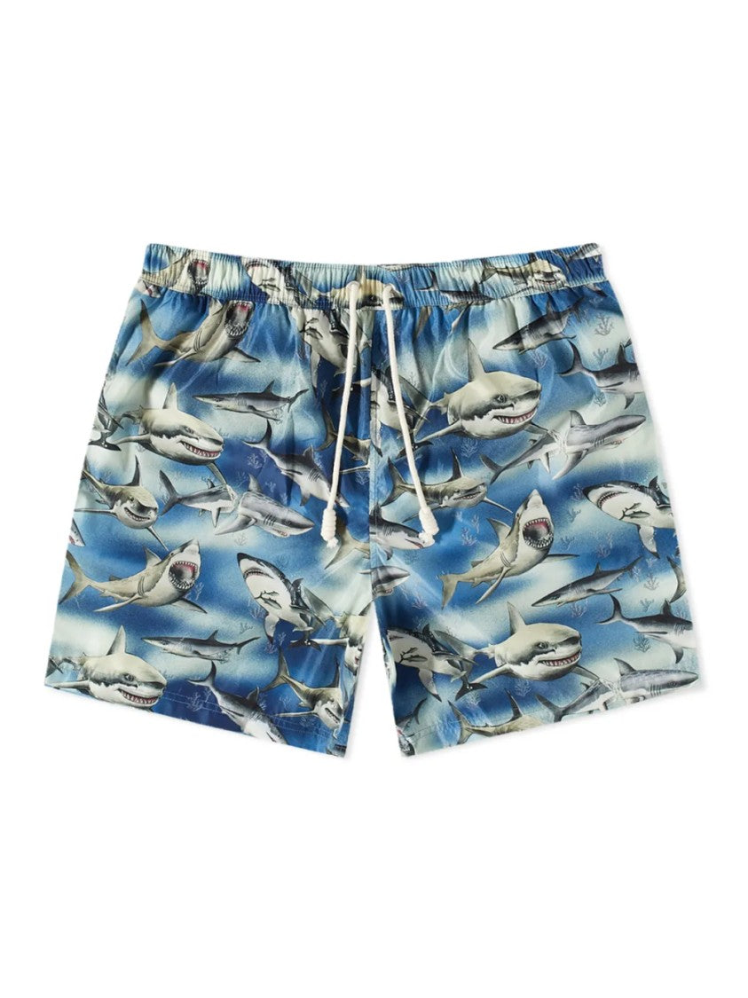 Palm Angels Shark Logo Swim Shorts