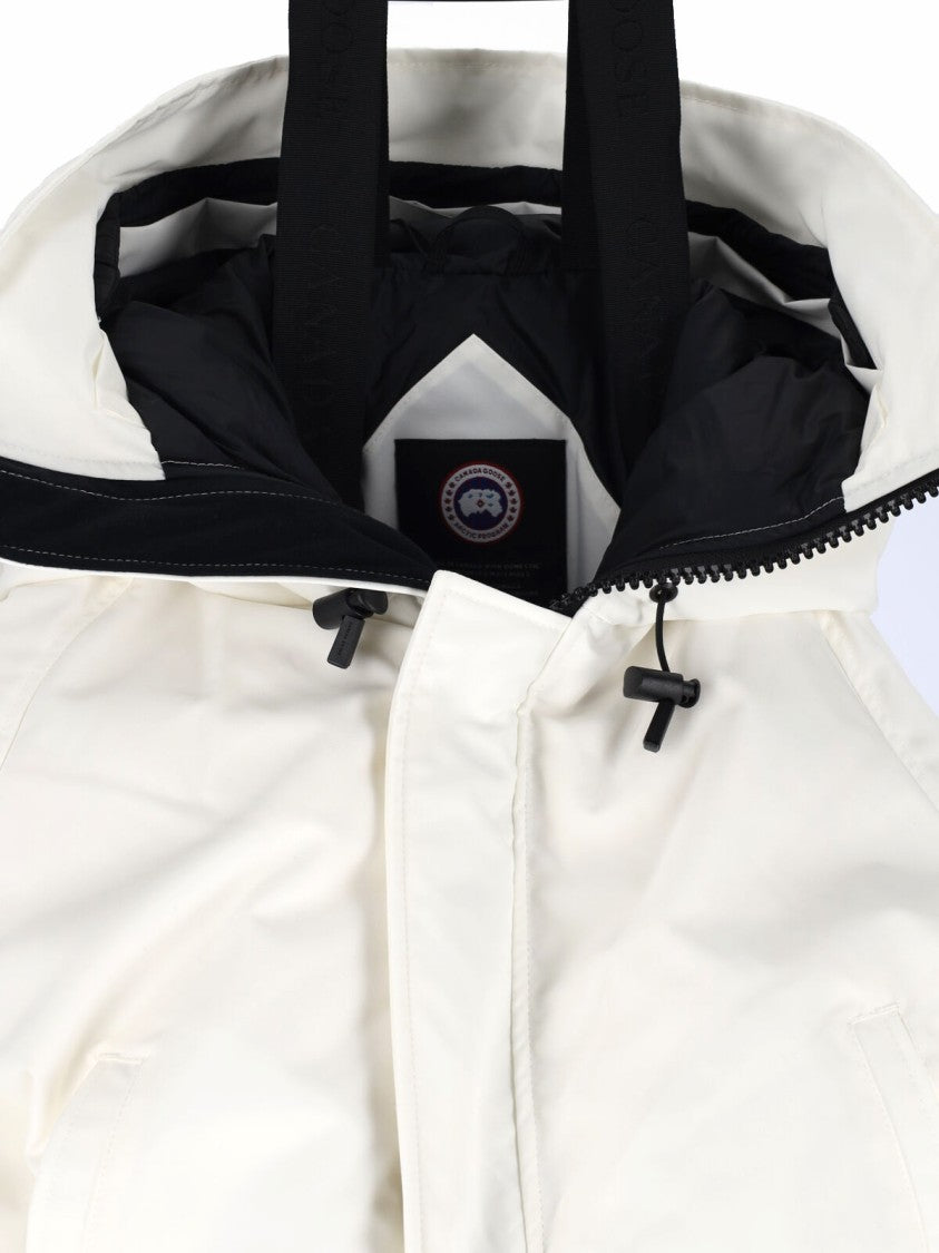 Canada Goose White Chilliwack Hooded Arctic Tech Down Jacket