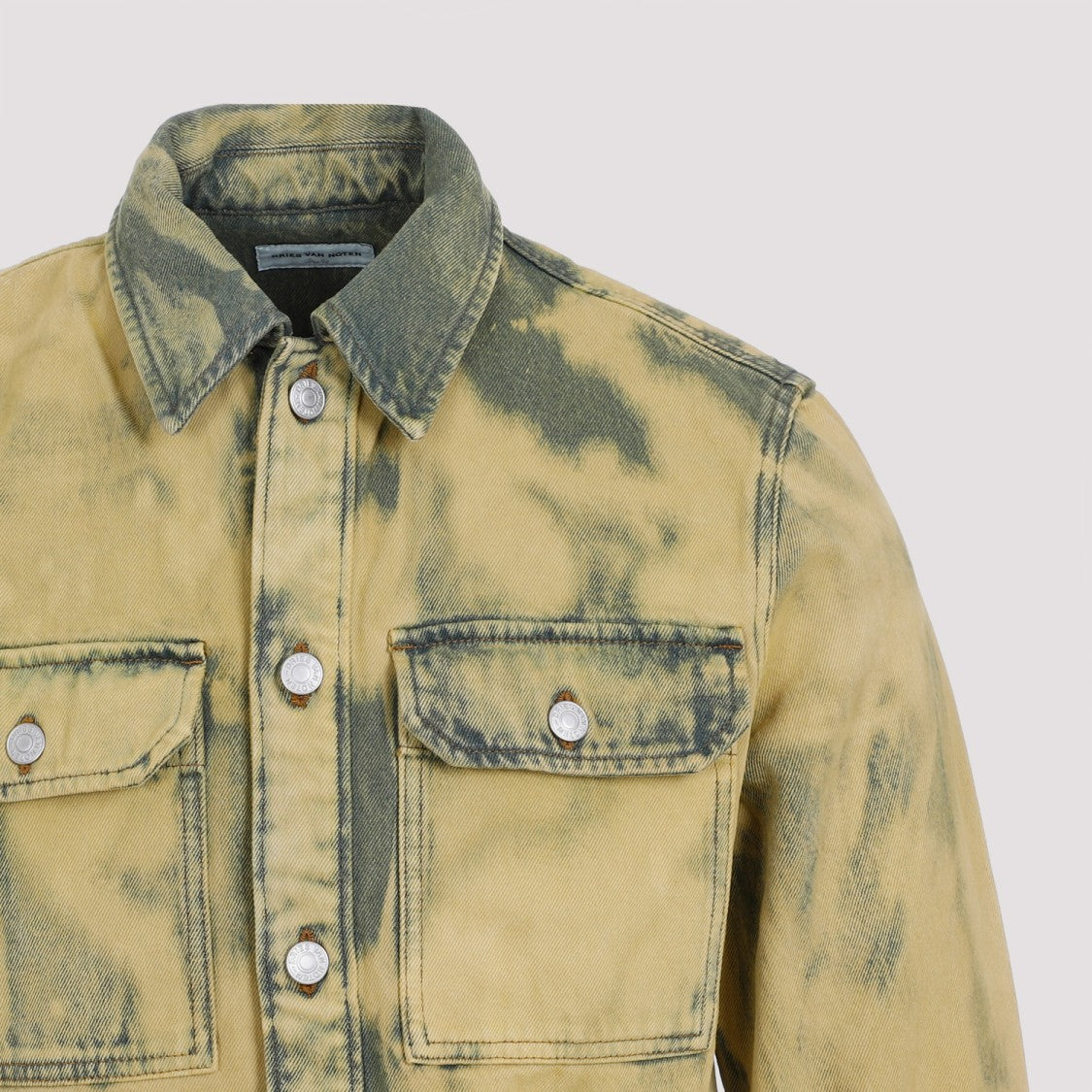Dries Van Noten Lime Cotton Curtis Shirt