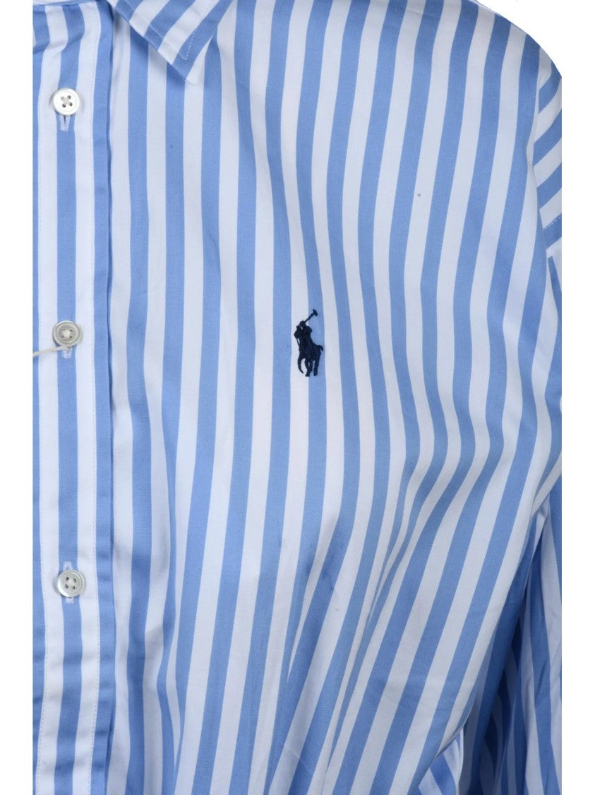 Polo Ralph Lauren Chemise Dress - White/Light Blue