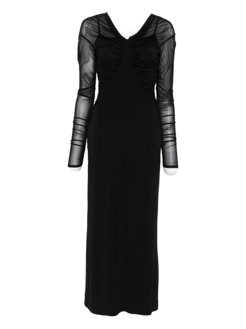 Max Mara Black Jersey Maxi Dress