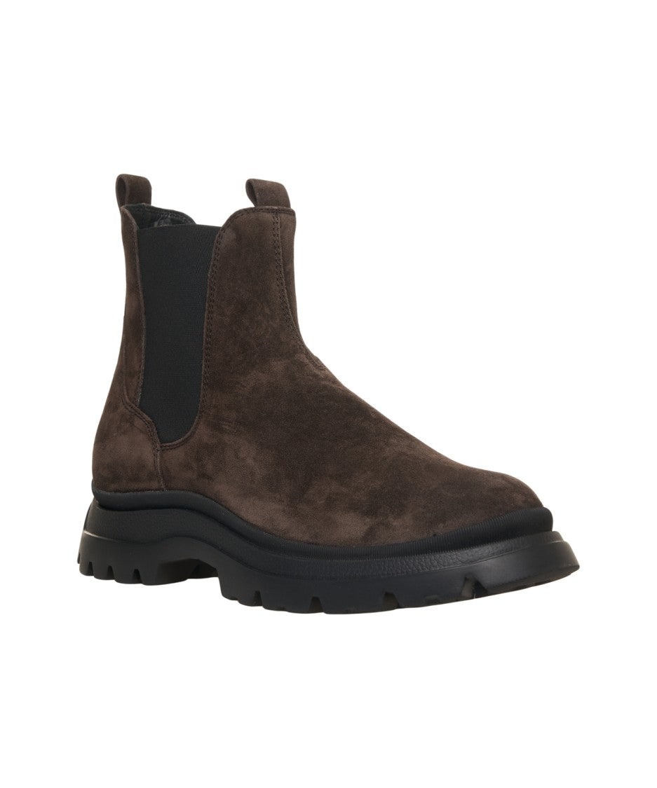 Hogan Leather Boots Suede 'H673'
